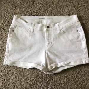 NWOT Old Navy white boyfriend shorts